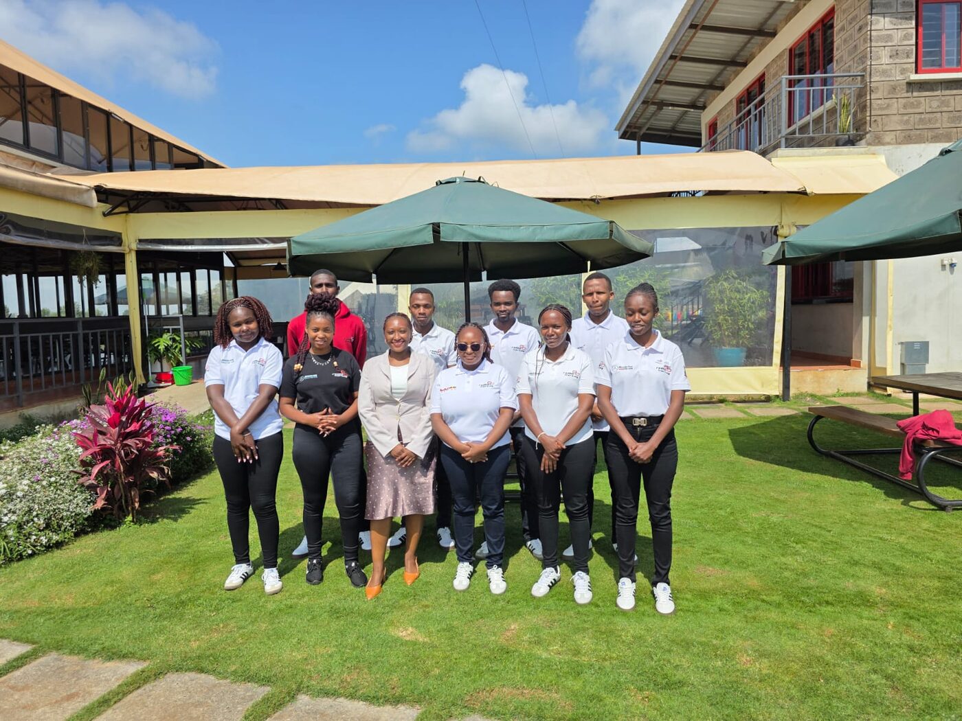 Hospitality outlet team after a corporate training programme